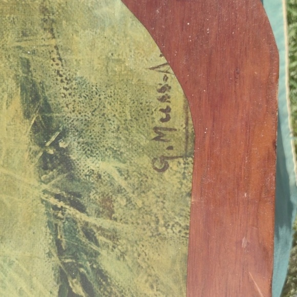 Vintage Dog Art Print on Wood - Picture 3 of 4